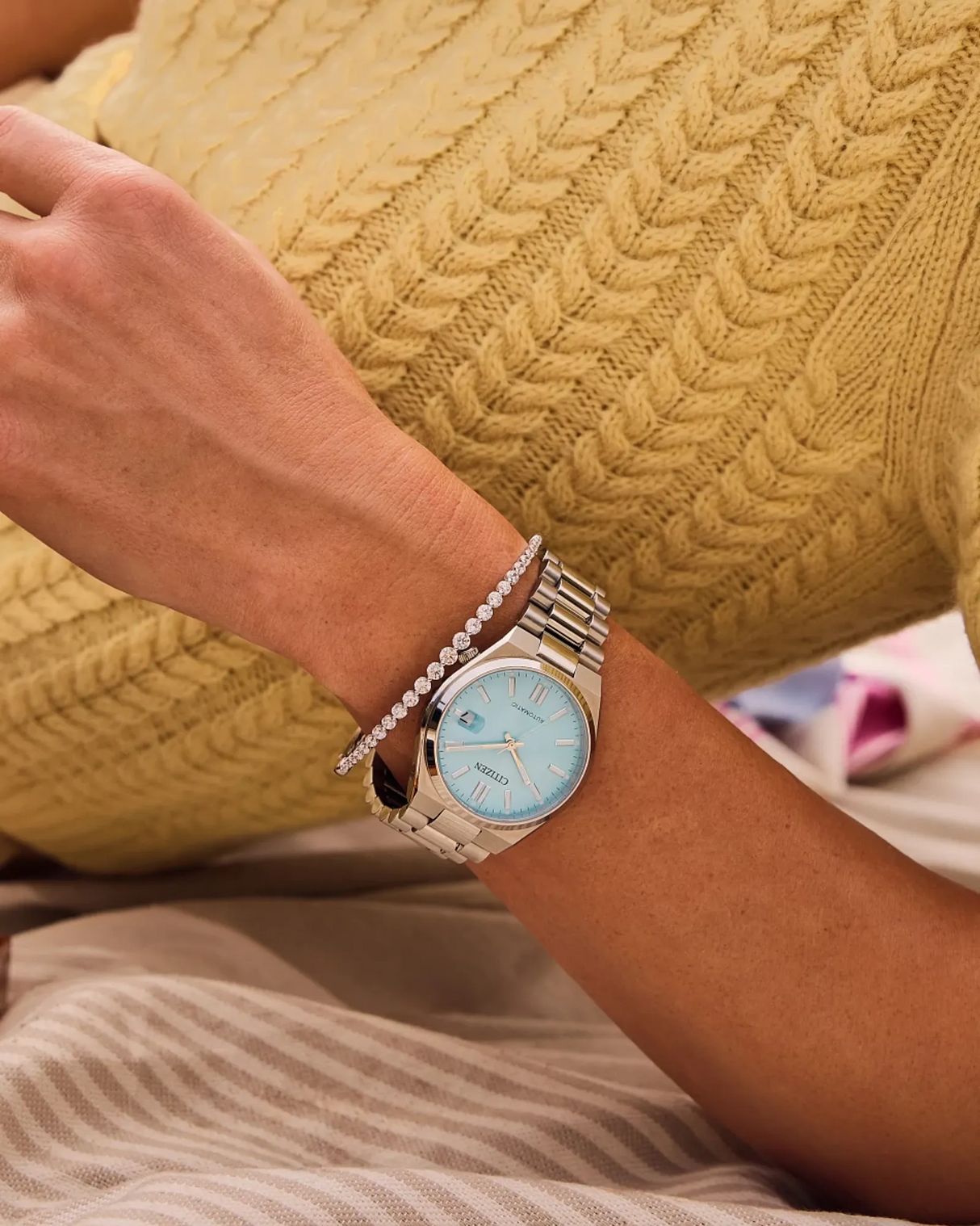 NJ0200-50L Reloj Citizen Tyuyosa unisex automático pulsera de metal 37 mm