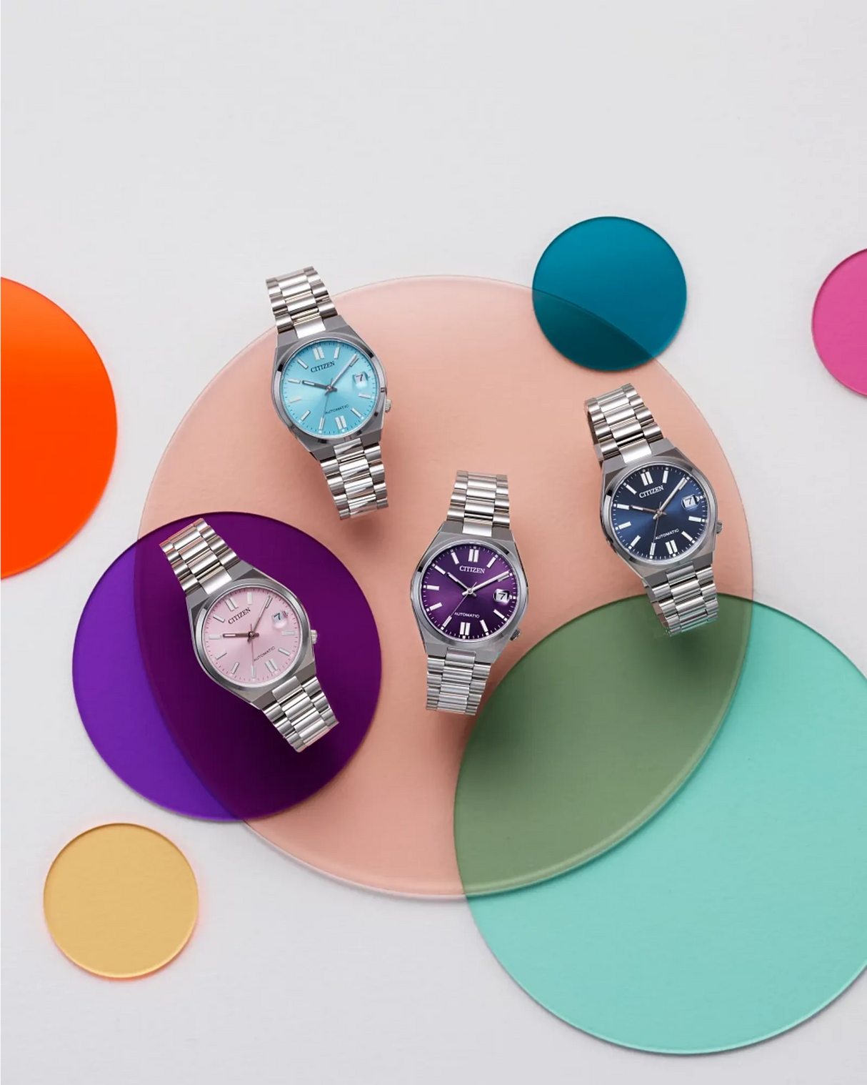 NJ0200-50L Reloj Citizen Tyuyosa unisex automático pulsera de metal 37 mm