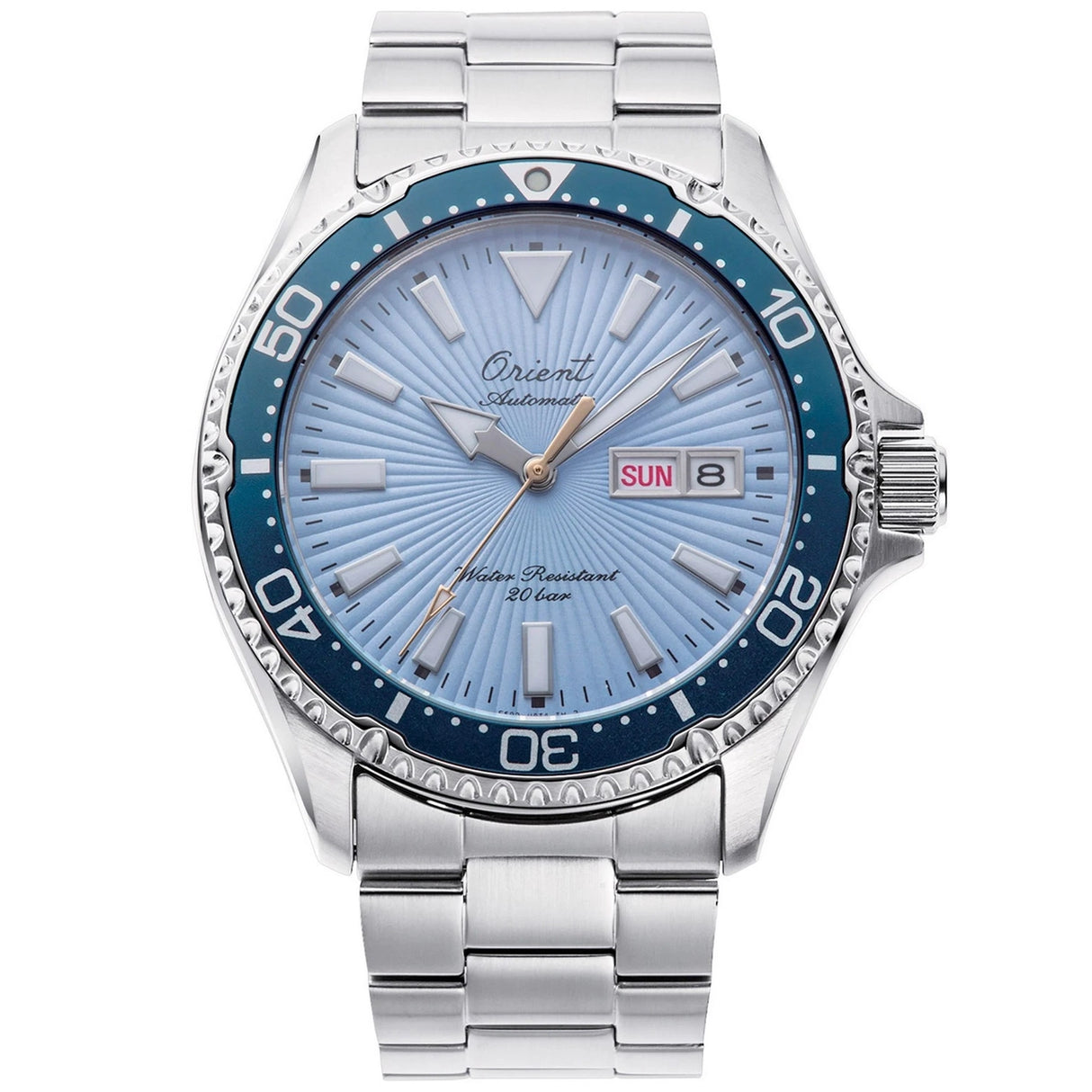 RA-AA0823L Reloj Orient 75th Anniversary Kamasu de hombre pulsera de metal