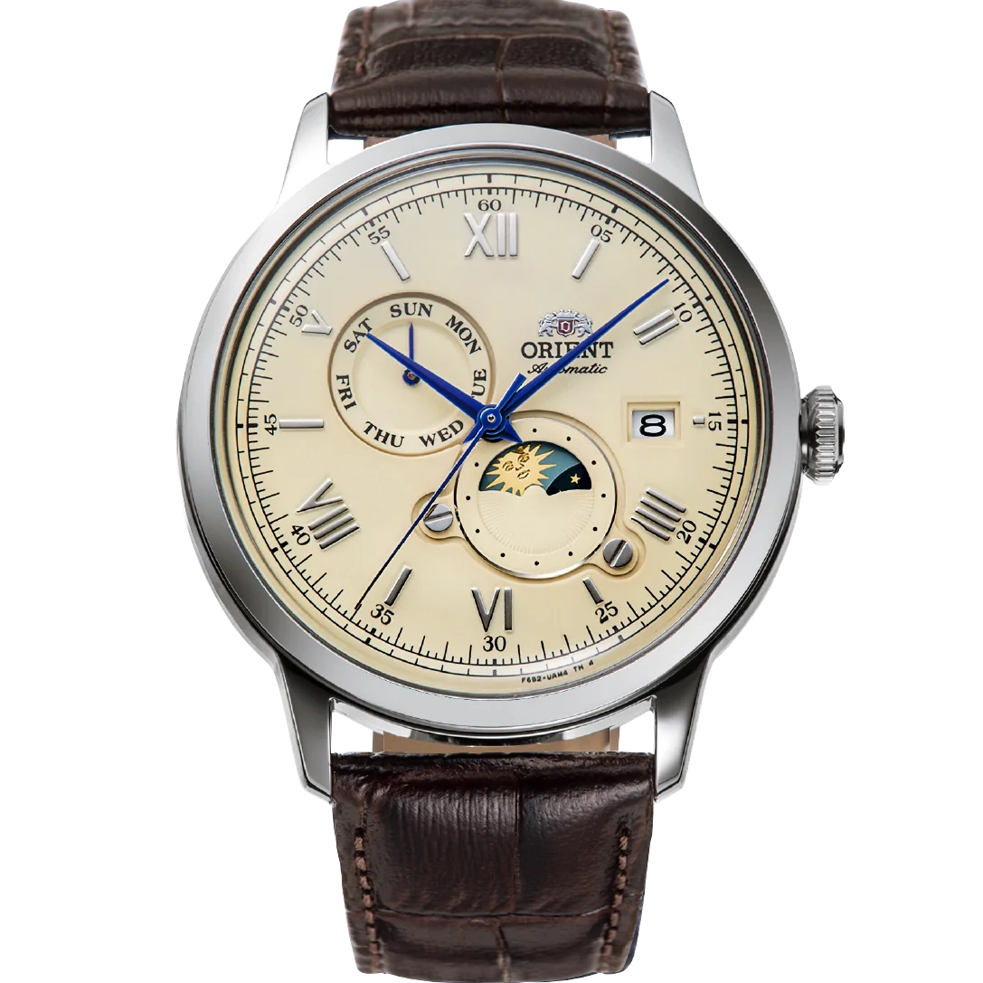 RA-AK0803Y Reloj Orient Bambino de caballero pulsera de piel