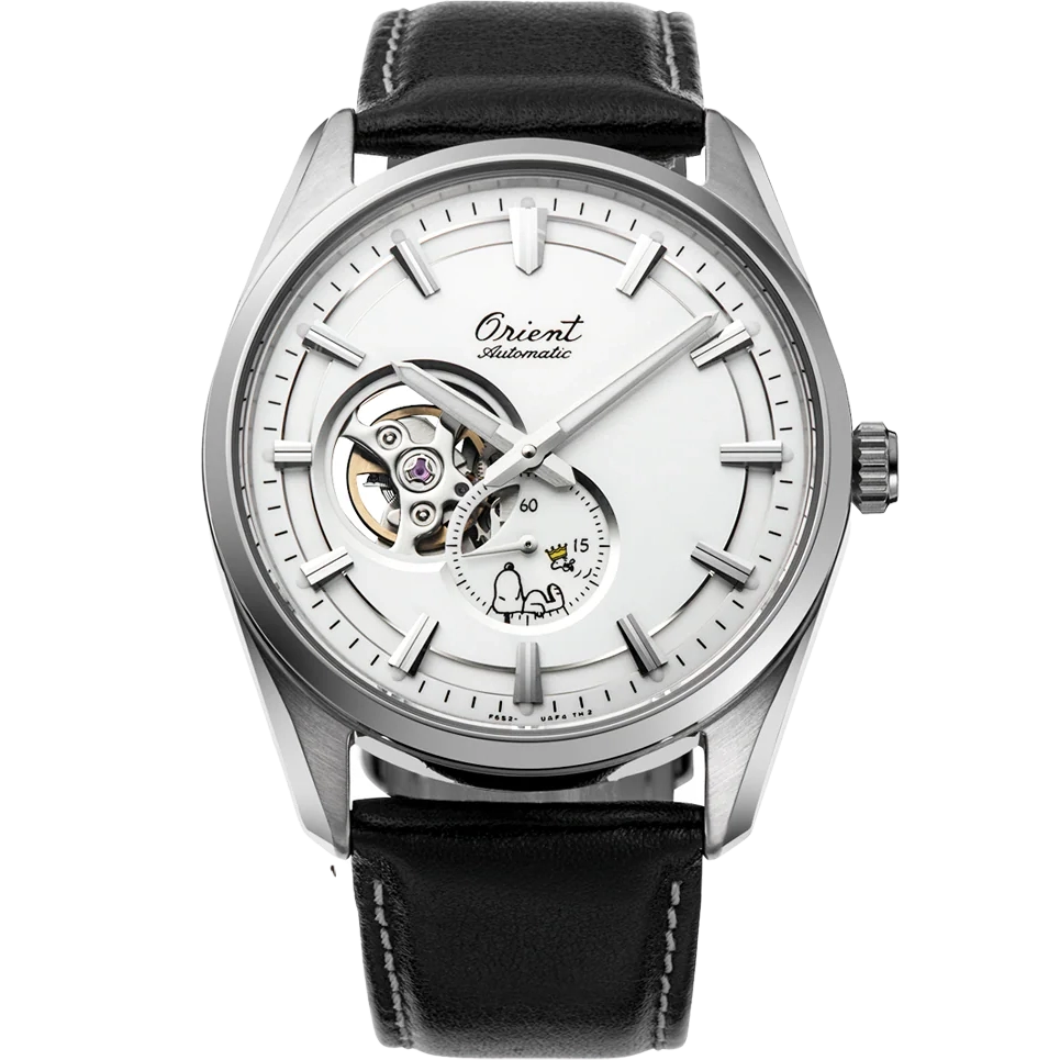 RA-AR0011S Reloj Orient Peanuts Snoopy 75th Anniversary Corazón Abierto de hombre pulsera de piel