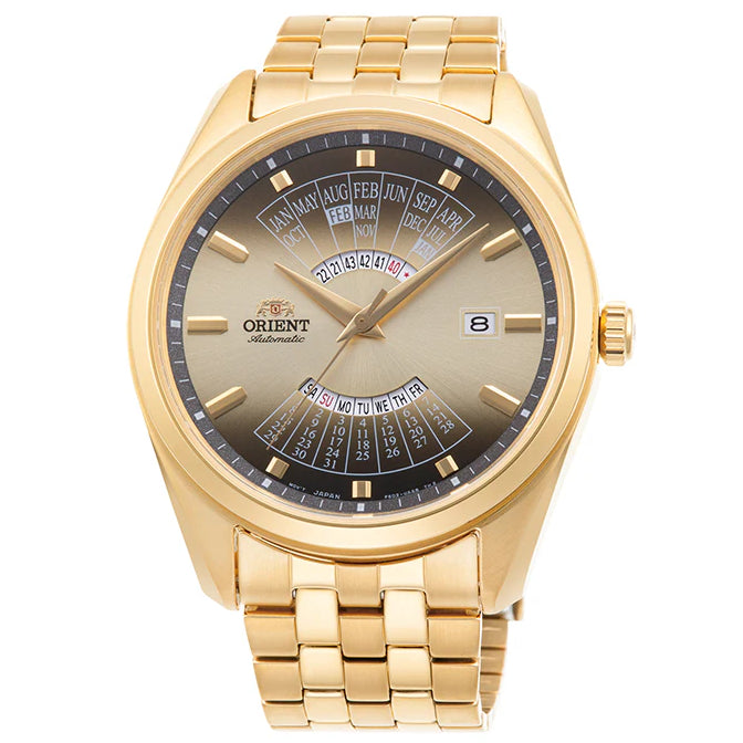 RA-BA0001G Reloj Orient Multi Calendar de hombre pulsera de metal