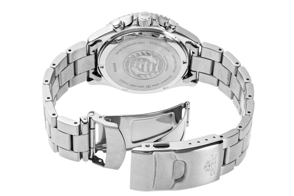 RA-TX0202B Orient reloj para caballero correa de acero inoxidable