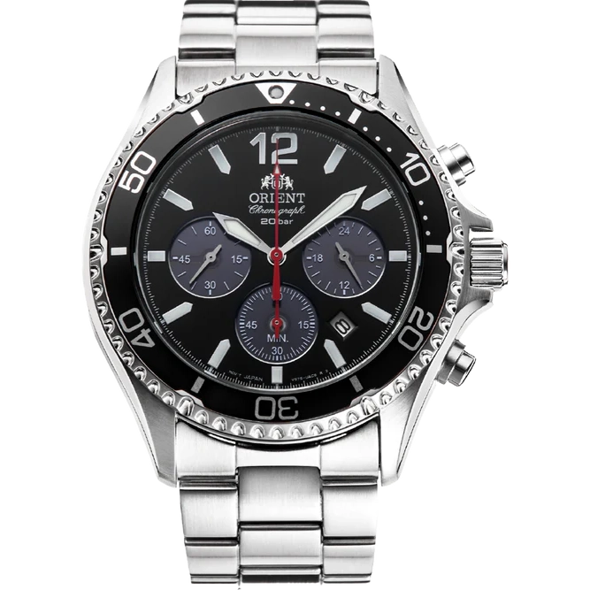 RA-TX0202B Orient reloj para caballero correa de acero inoxidable