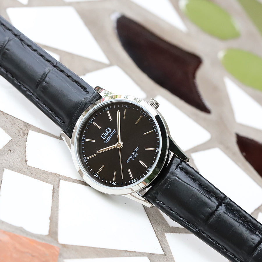 S281J Reloj QQ para Dama pulsera de cuero