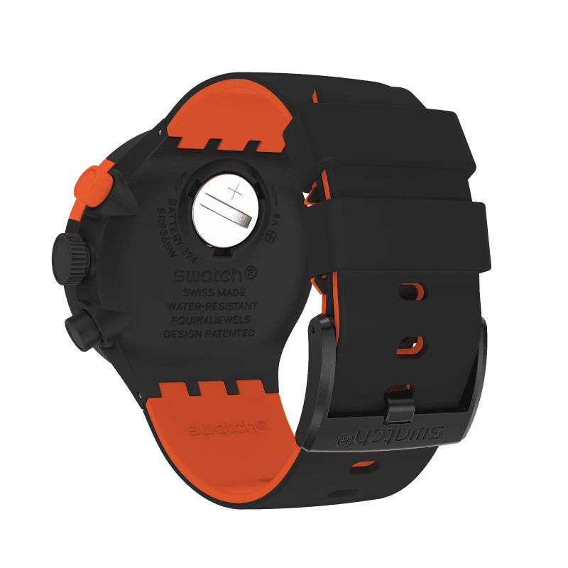 SB02B402 Reloj Swatch Big Bold de hombre pulsera de caucho