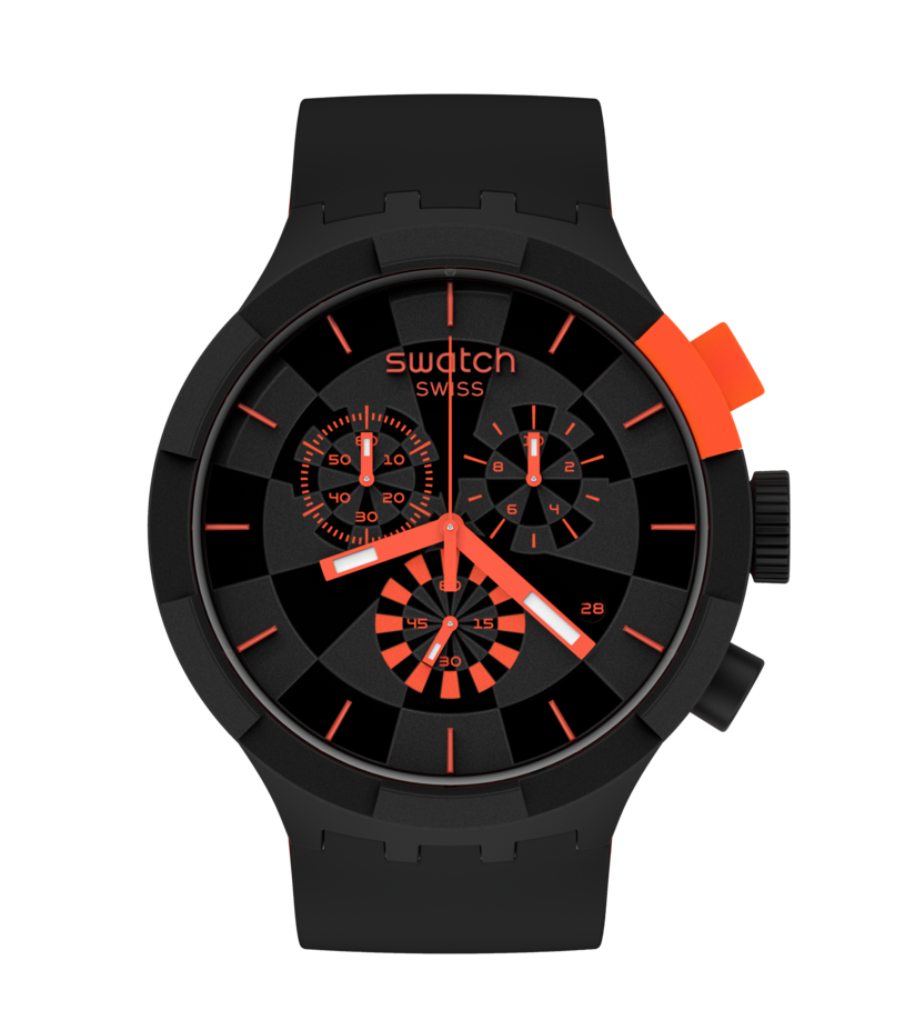 SB02B402 Reloj Swatch Big Bold de hombre pulsera de caucho