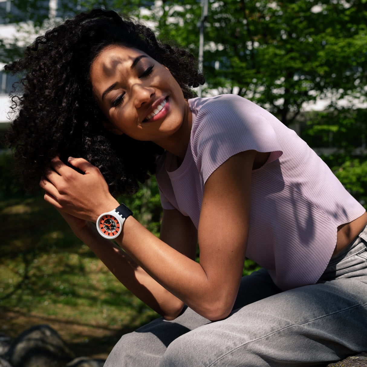 SB03M104 Reloj Swatch Big Bold Unisex pulsera de caucho