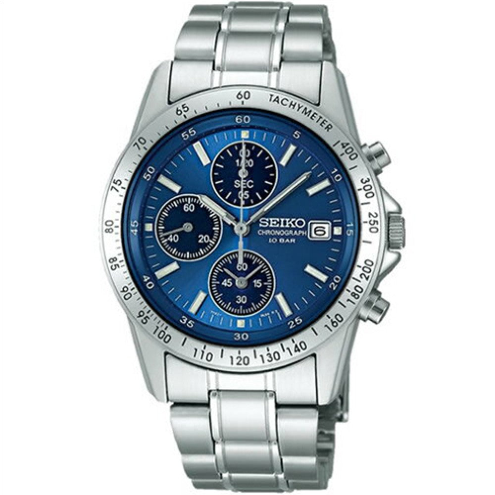 SBTQ071 Reloj Seiko para caballero Dial Azul pulsera de Metal