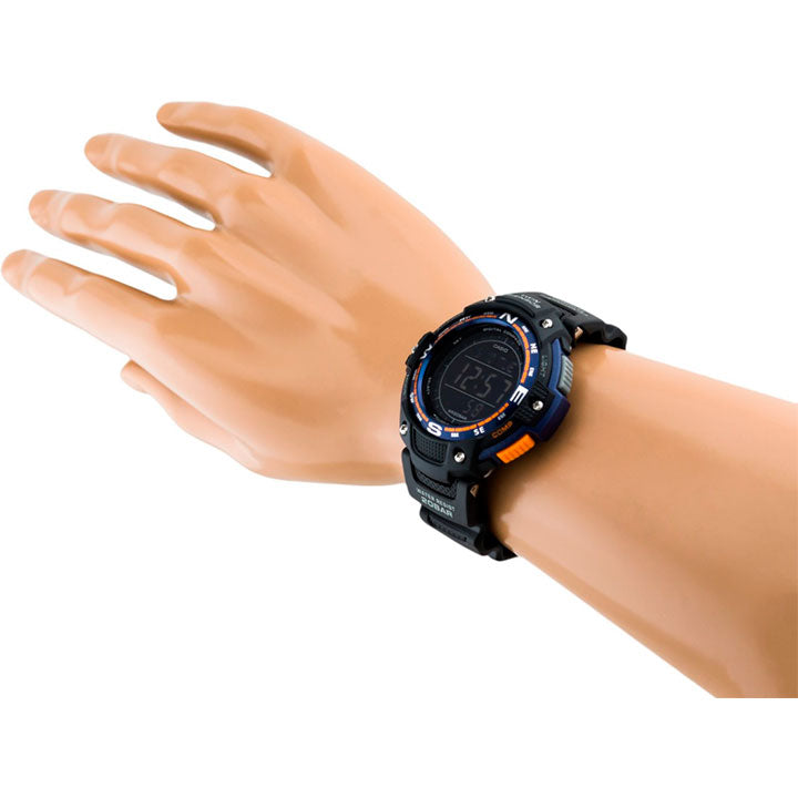 SGW-100 Reloj Casio para Hombre Pulsera de Caucho Digital Twin Sensor Illuminator