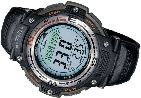 SGW-100B Reloj Casio para Hombre banda de tela Illuminator