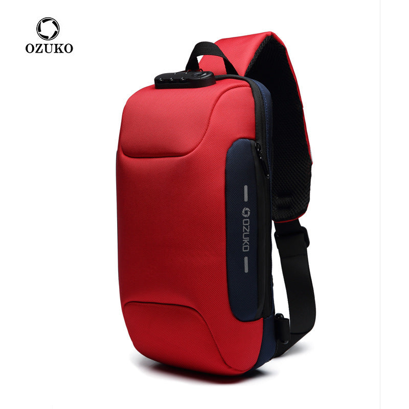Mochila Bandolera Antirrobo Ozuko Unisex Modelo 9223L