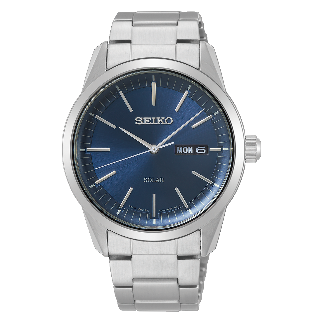 SNE525P1 Reloj Seiko Solar de hombre pulsera de acero inoxidable