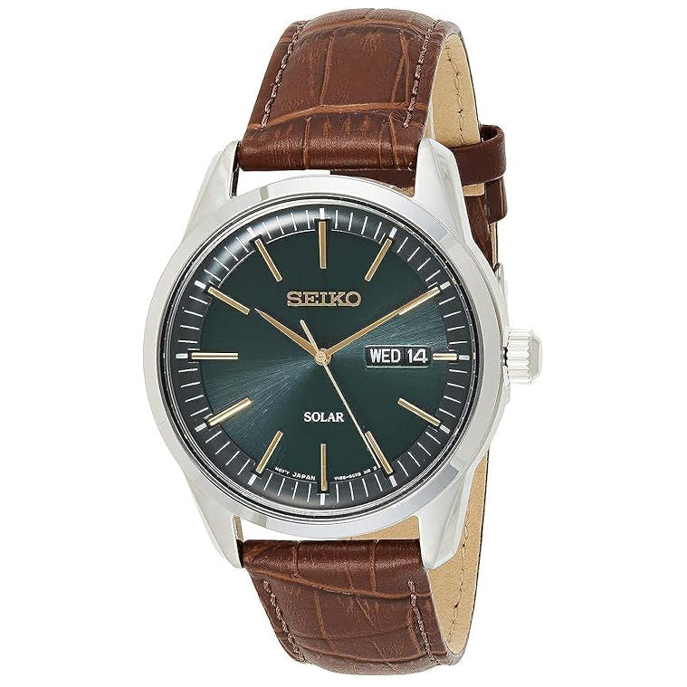 SNE529P1 Reloj Seiko Solar de caballero correa de piel