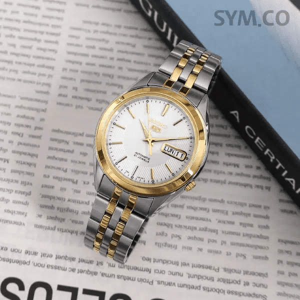 SNKL24K1 Reloj Seiko 5 Análogo para Hombre Pulsera de Acero Inoxidable