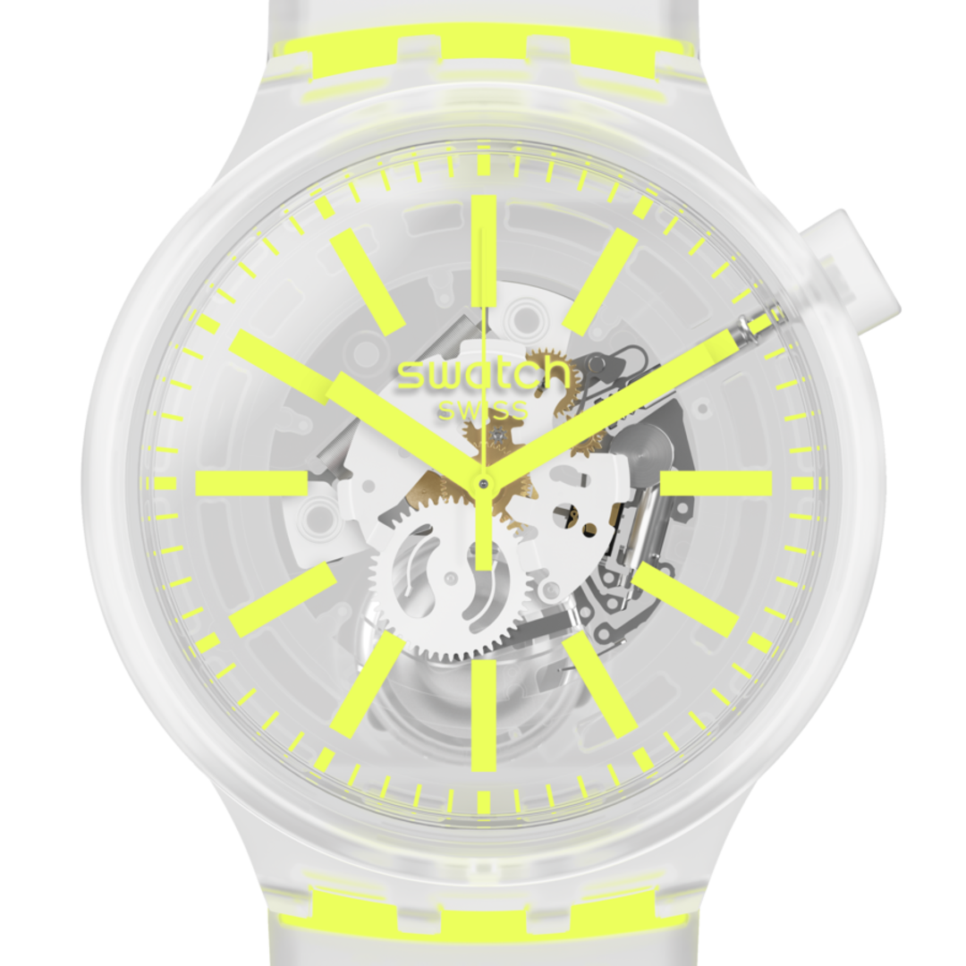 SO27E103 Reloj Swatch Yellowinjelly de caballero pulsera de caucho