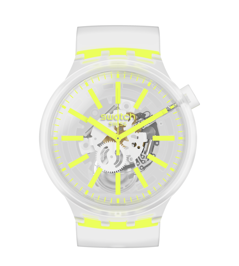 SO27E103 Reloj Swatch Yellowinjelly de caballero pulsera de caucho
