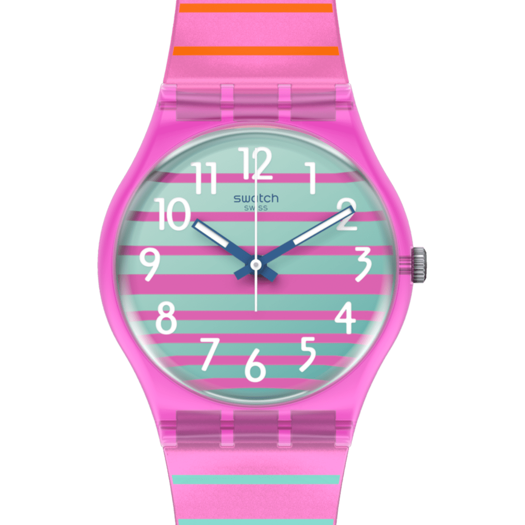SO28P105 Reloj Swatch Electrifying Summer unisex pulsera de silicona