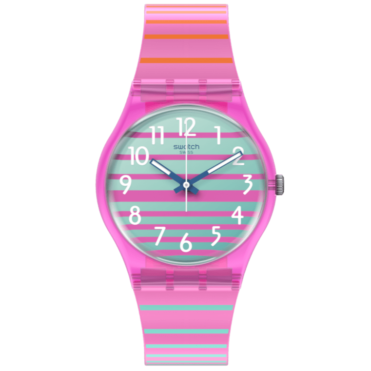 SO28P105 Reloj Swatch Electrifying Summer unisex pulsera de silicona