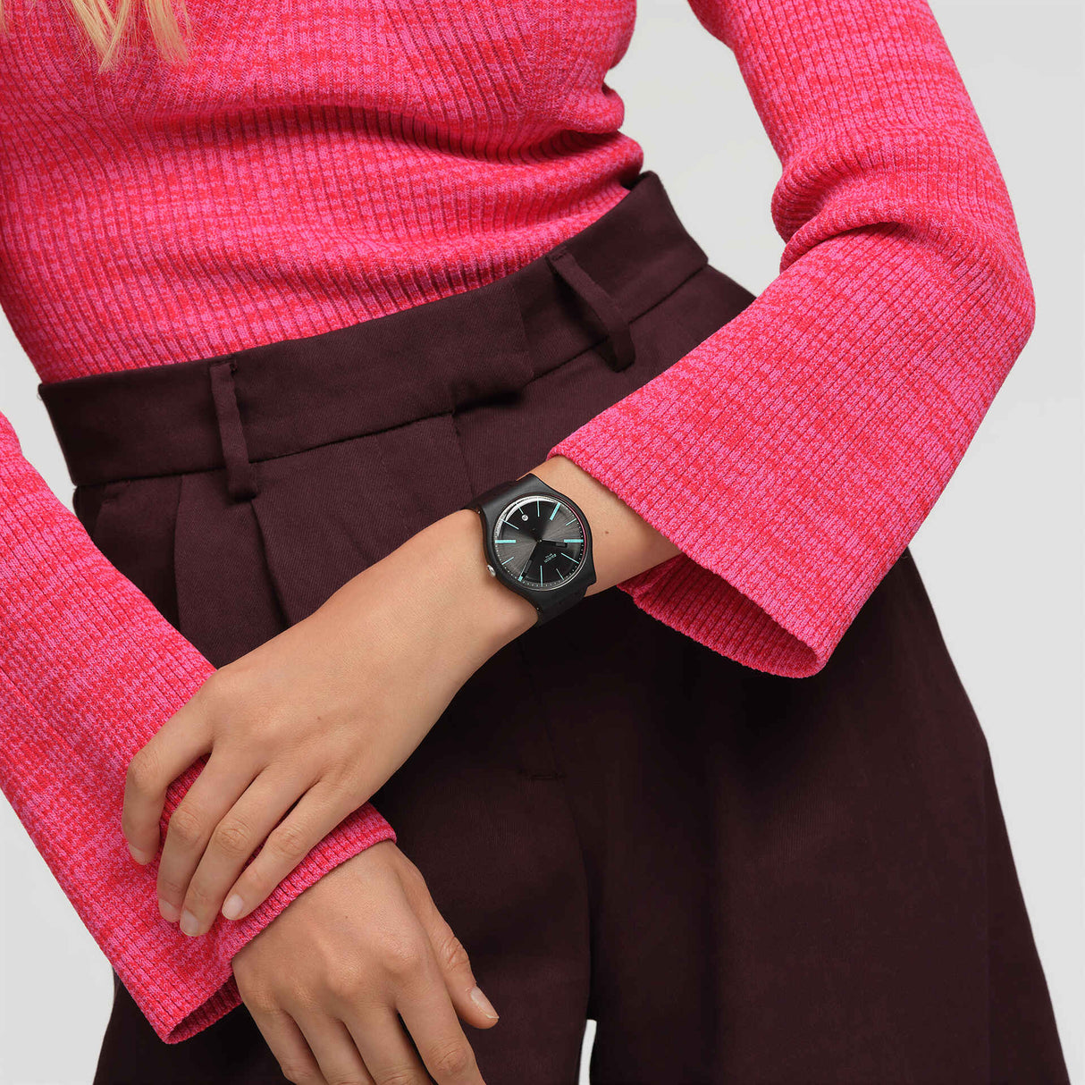 SO29B404 Reloj Swatch A Dash of Green Unisex correa de resina