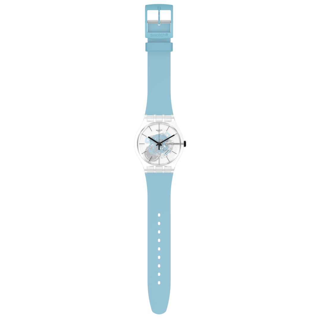 SO29K105 Reloj Swatch Blue Daze de dama correa de caucho