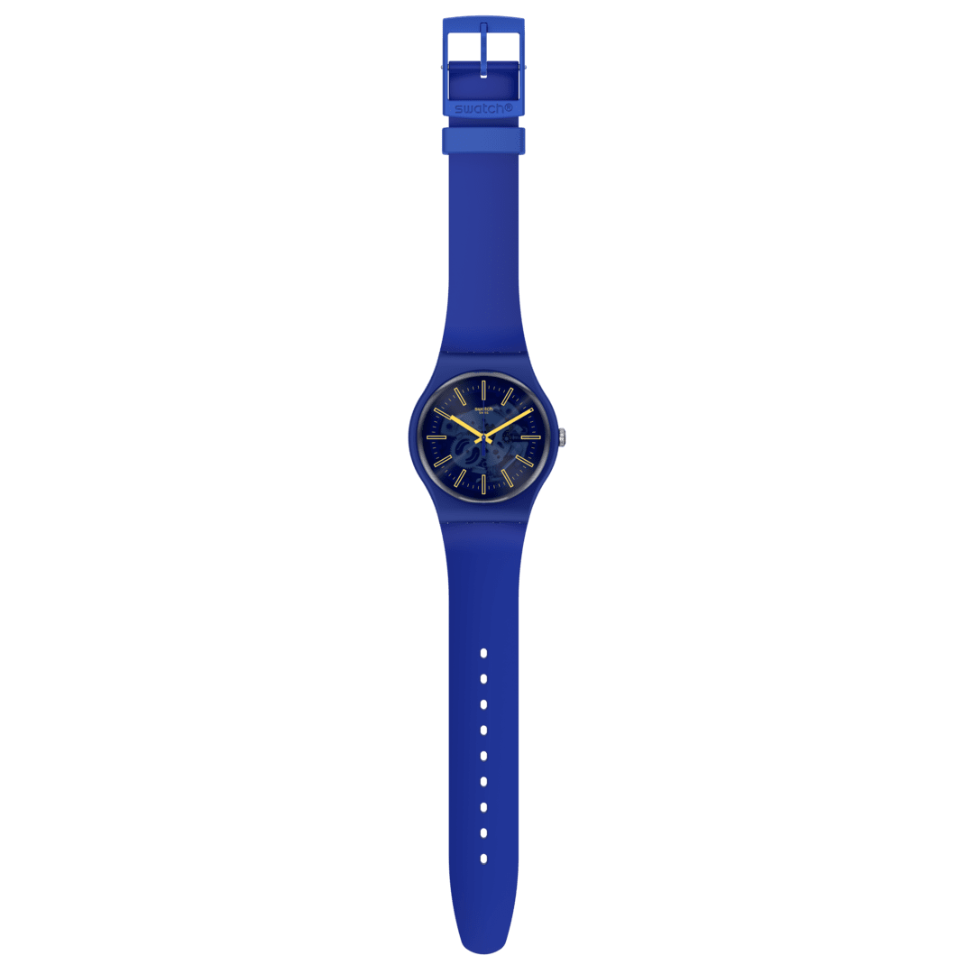 SO29N101 Reloj Swatch Sunbrush Sky unisex pulsera de caucho