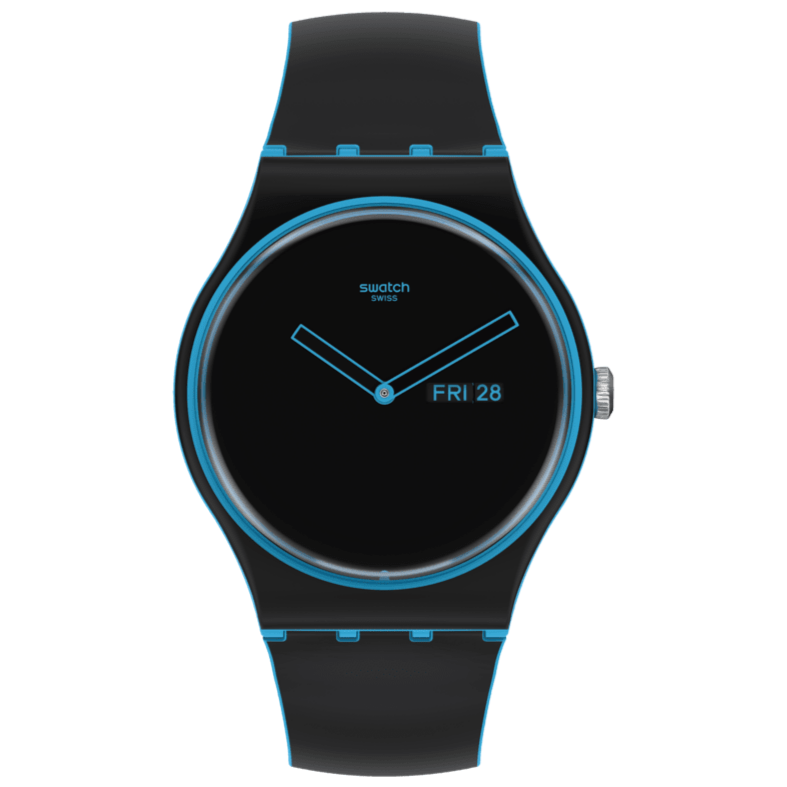 SO29S701 Reloj Swatch Minimal Line Blue Unisex banda de caucho