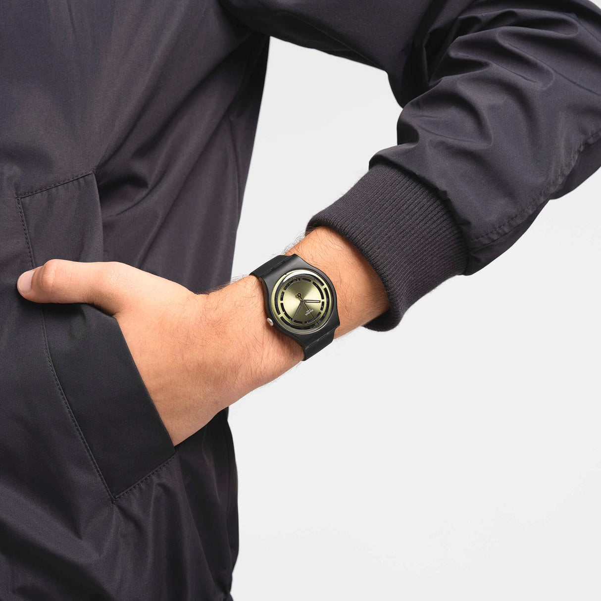 SO32B117 Reloj Swatch Leafy Line unisex correa de resina