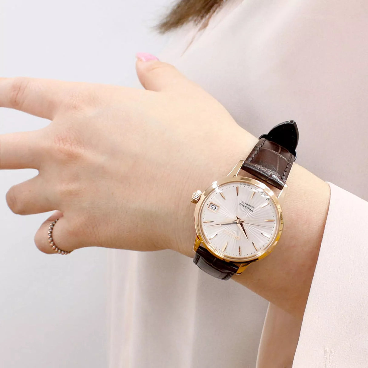 SRP852J1 Reloj Seiko Presage de dama correa de piel