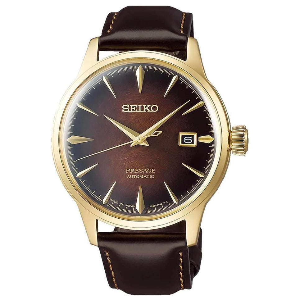 SRPB46J1 Reloj Seiko Presage de hombre banda de piel 40 mm