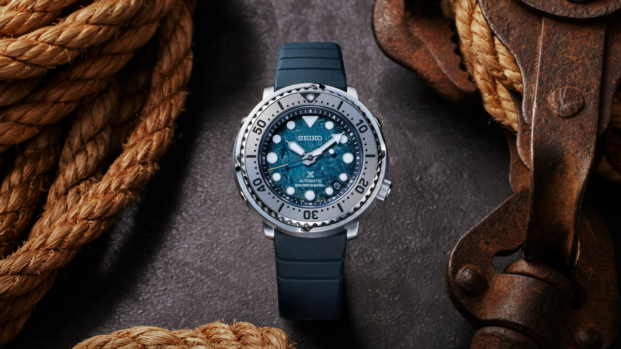 SRPH77K1 Reloj Seiko Prospex Save the Ocean de hombre pulsera de resina