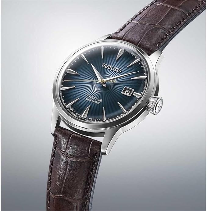 SRPK15J1 Reloj Seiko Presage Cocktail de caballero pulsera de piel