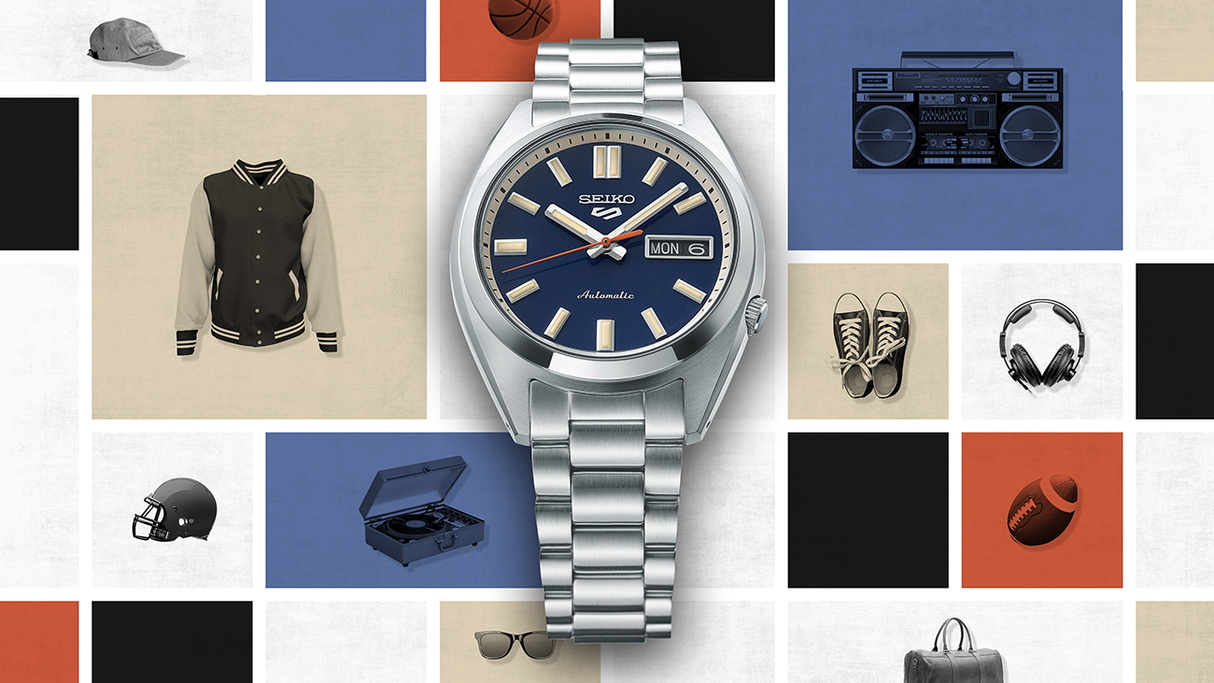 SRPK87K1 Reloj Seiko 5 para caballero pulsera de metal