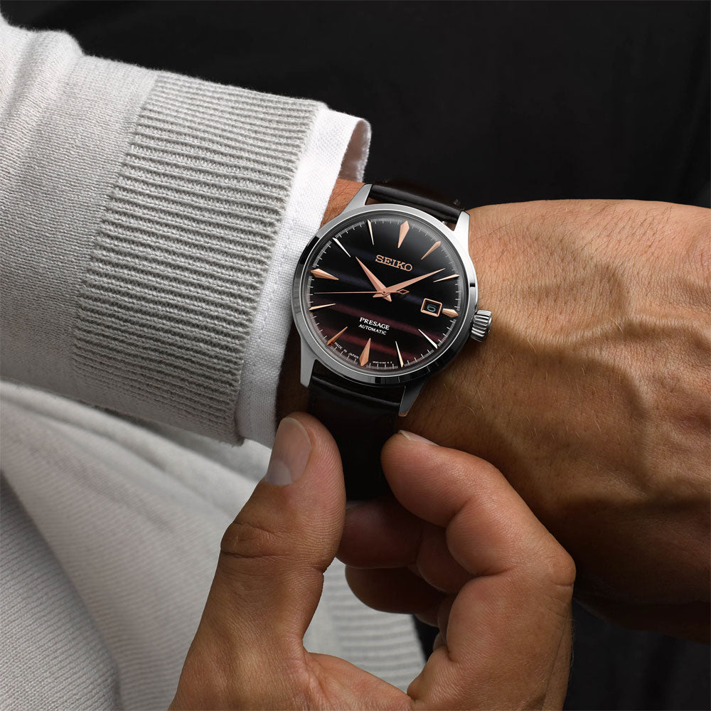 SRPL75J1 Reloj Seiko Presage de hombre correa de cuero