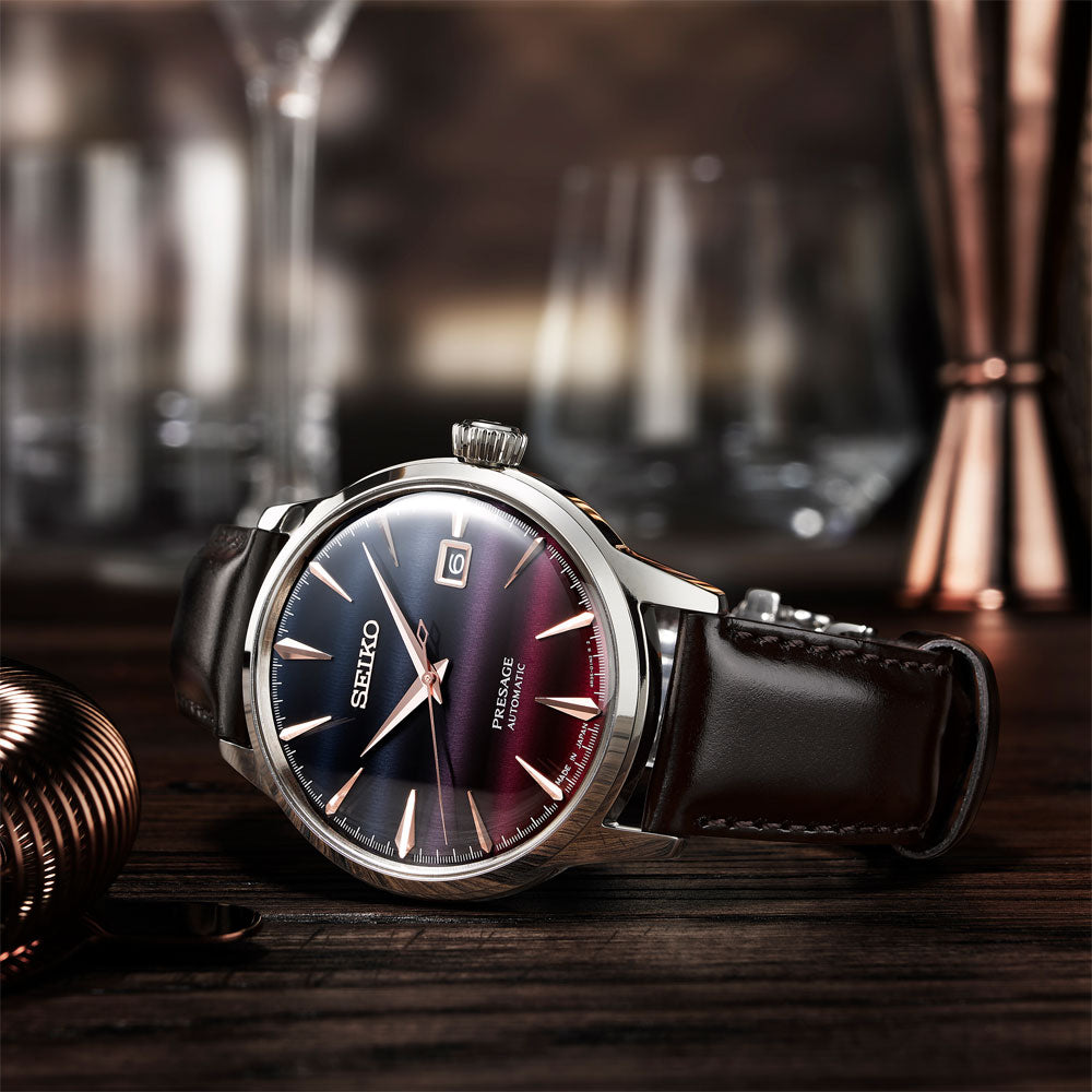 SRPL75J1 Reloj Seiko Presage de hombre correa de cuero