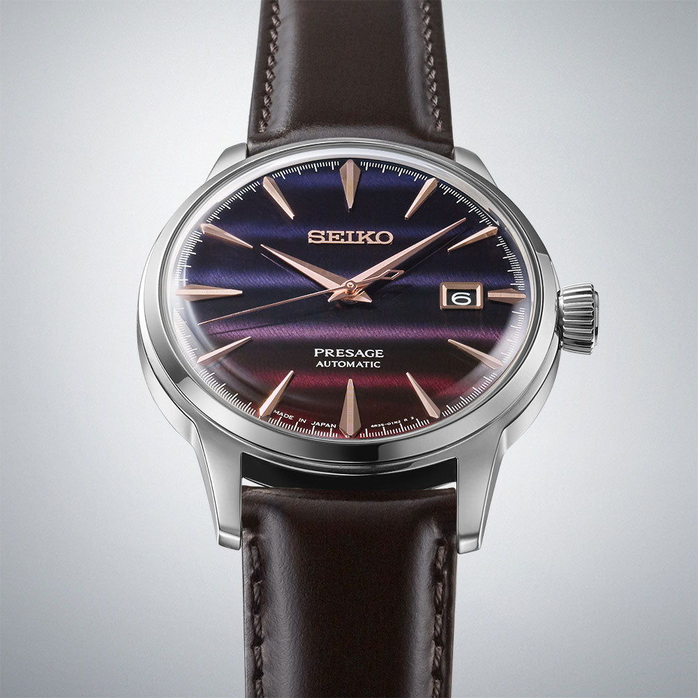 SRPL75J1 Reloj Seiko Presage de hombre correa de cuero
