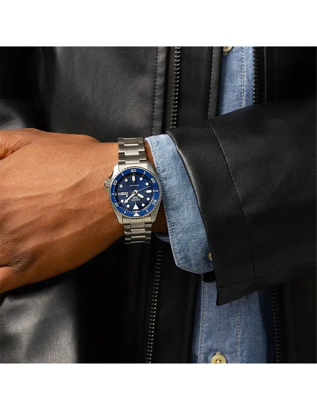 SRPL77K1 Reloj Seiko 5 Sport SKX de hombre banda de acero inoxidable