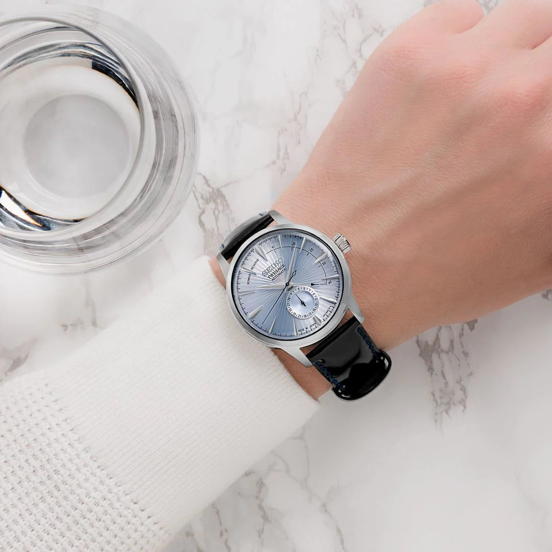 SSA343J1 Reloj Seiko Presage Cocktail de caballero banda de piel
