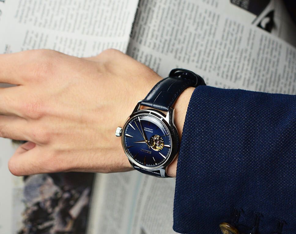 SSA405J1 Reloj Seiko Presage Cocktail de hombre para hombre pulsera de piel