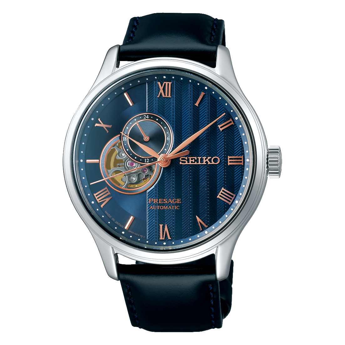 SSA421J1 Reloj Seiko Presage de hombre correa de cuero 42 mm