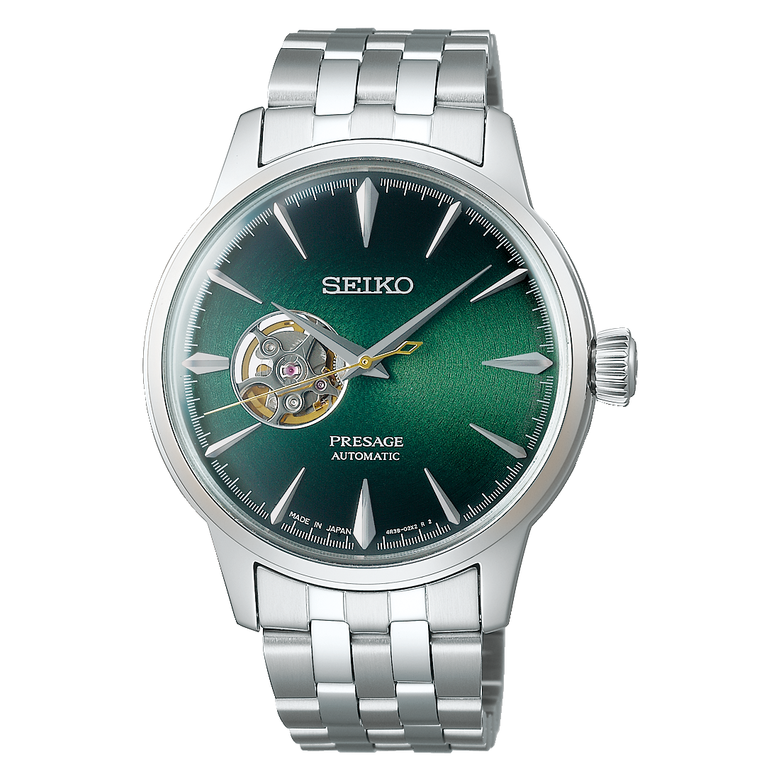 SSA441J1 Reloj Seiko Presage de caballero correa de metal 40 mm
