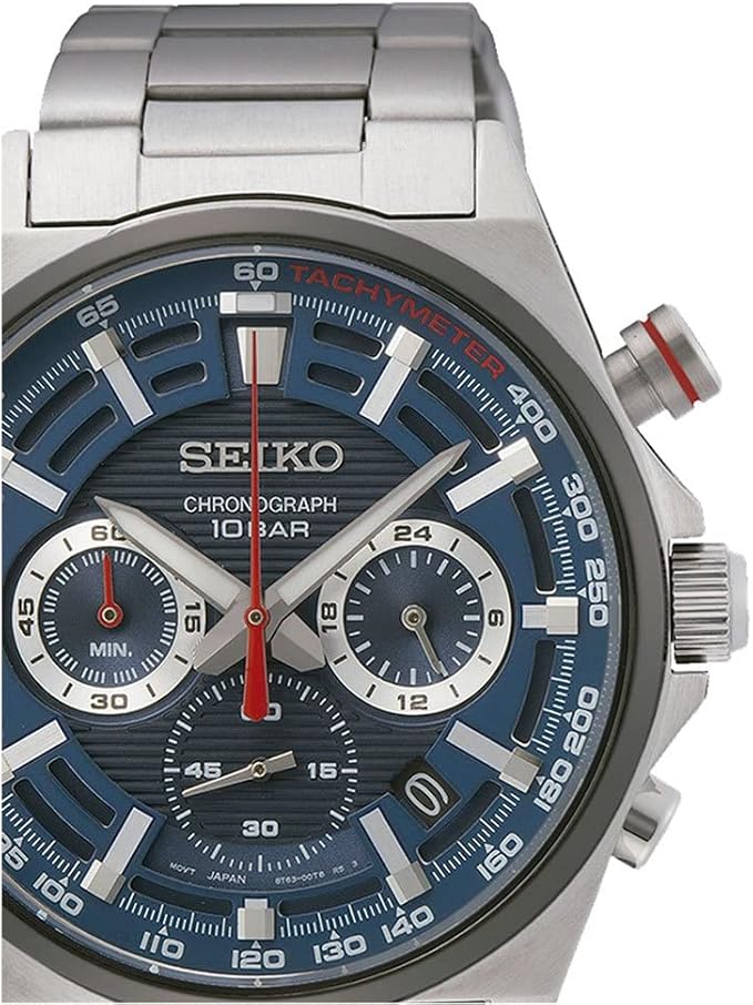 SSB407P1 Reloj Seiko Chronograph de caballero pulsera de acero inoxidable