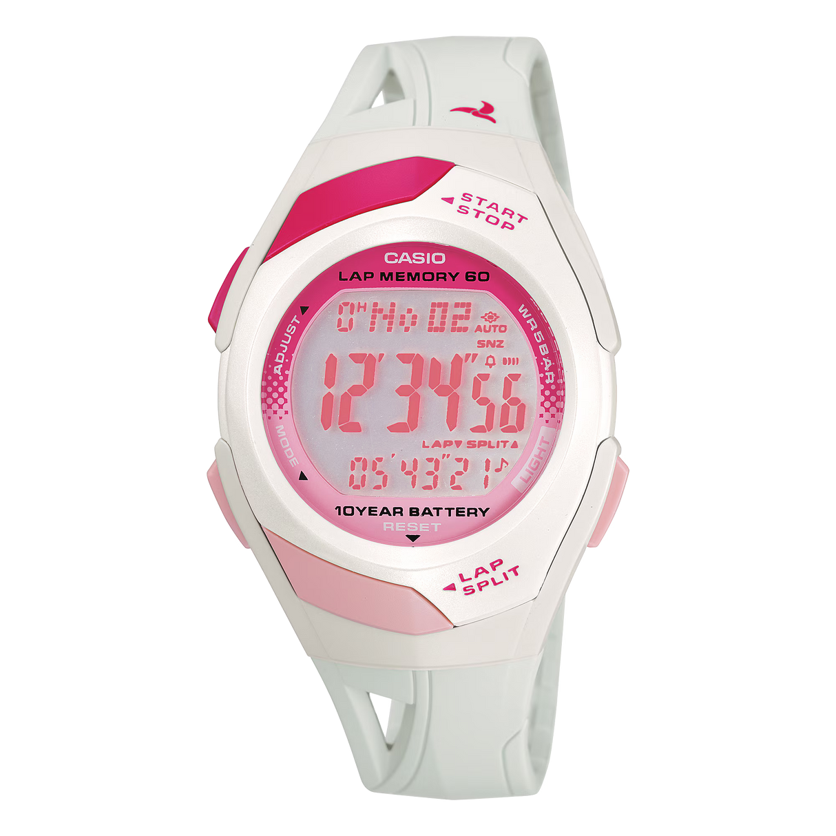 STR-300 Reloj Casio Unisex Banda de Caucho Digital 10 Años de Batería