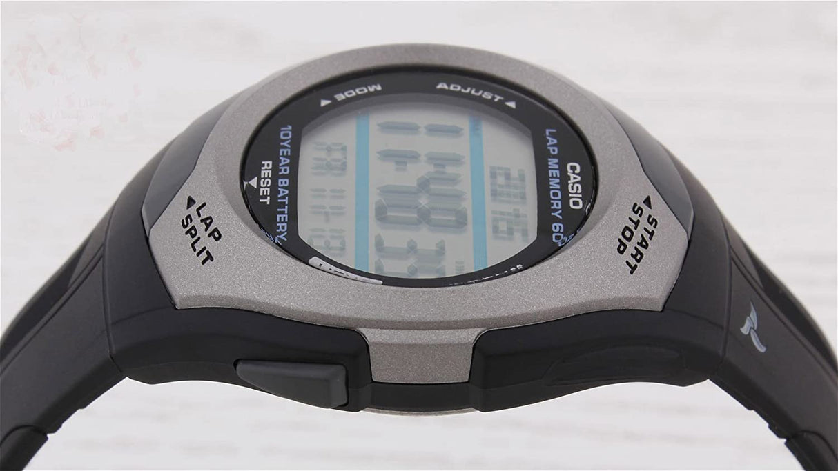 STR-300 Reloj Casio Unisex Banda de Caucho Digital 10 Años de Batería