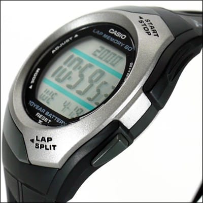 STR-300 Reloj Casio Unisex Banda de Caucho Digital 10 Años de Batería