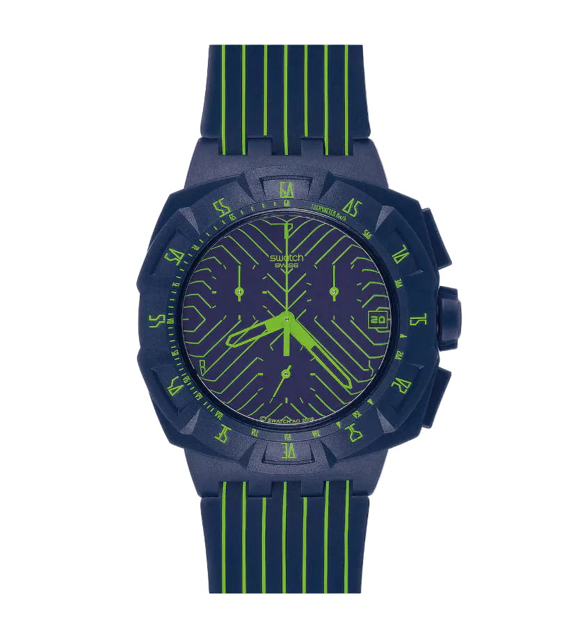 SUIN401 Reloj Swatch Análogo para Hombre pulsera de Caucho
