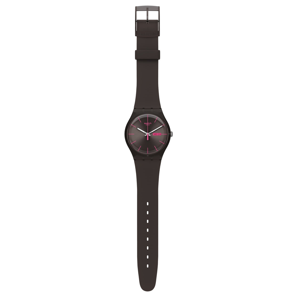 SUOC700 Reloj Swatch Brown Rebel unisex correa de resina