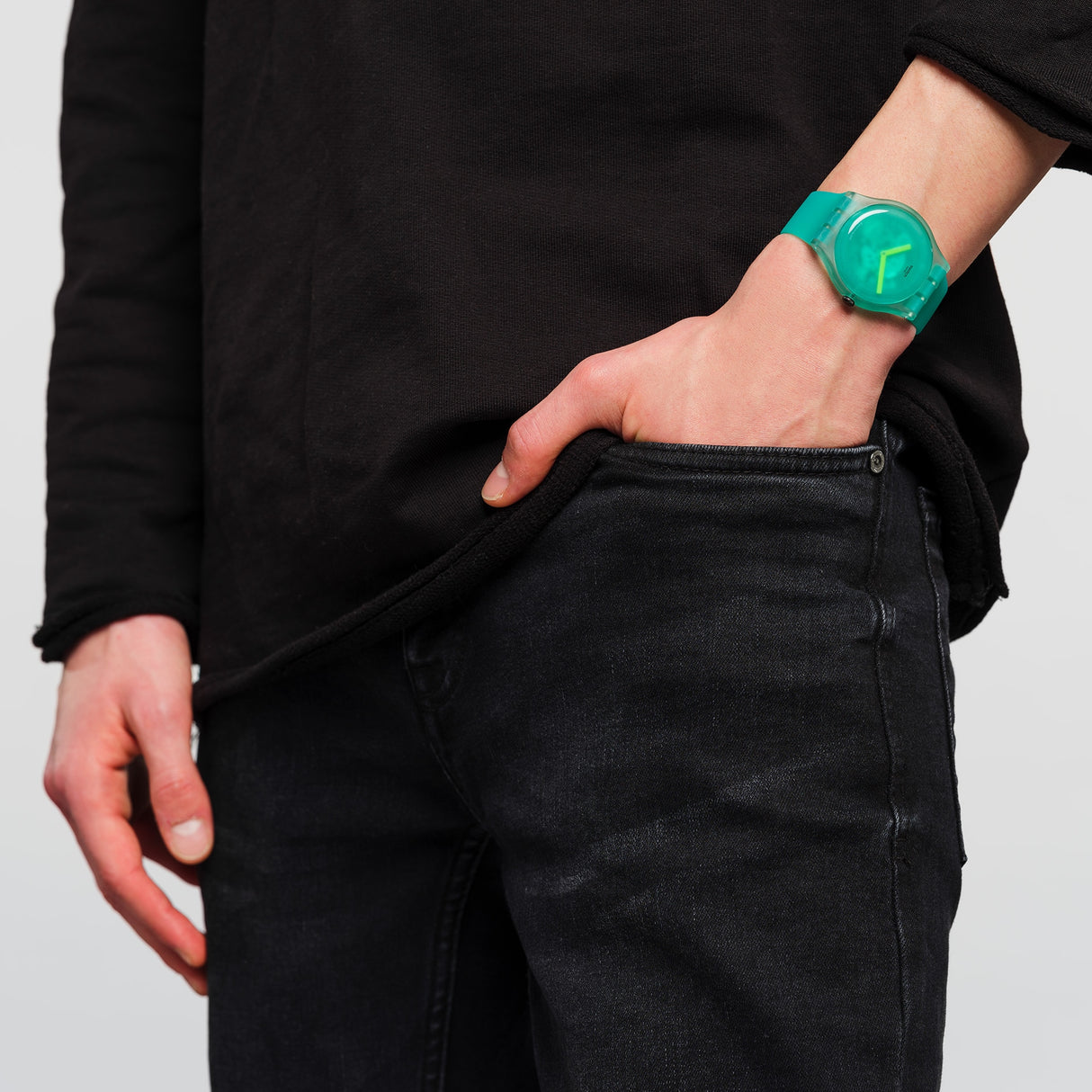 SUOG119 Reloj Swatch Nature Blur de dama correa de resina