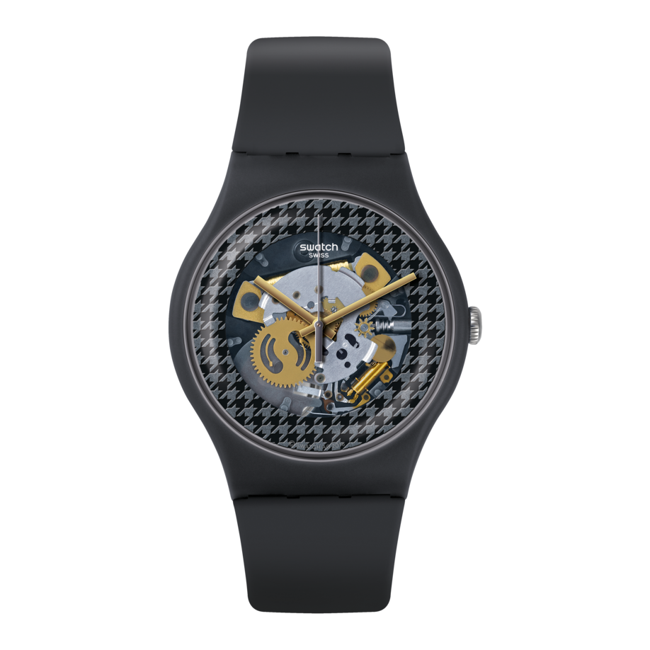 SUOM109 Reloj Swatch Greybolino de caballero pulsera de caucho