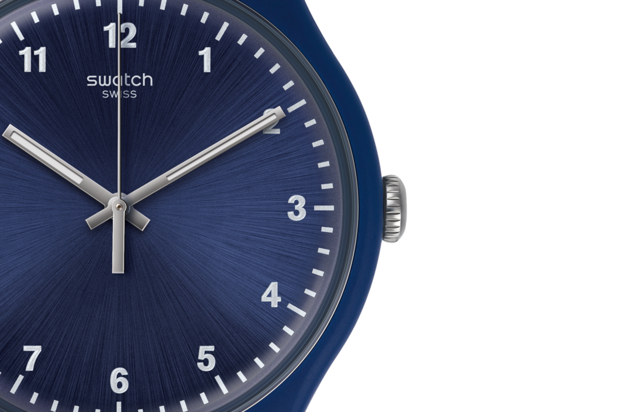 SUON116 Reloj Swatch mono blue de dama correa de resina